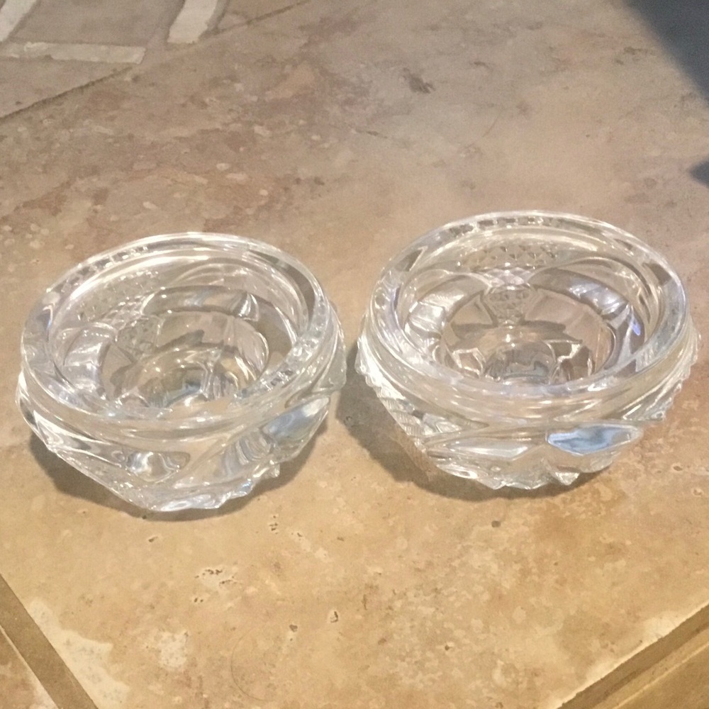 Crystal candle holders